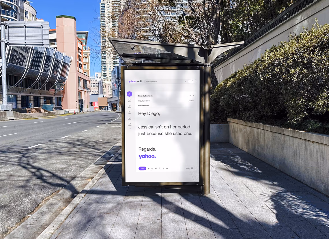 Yahoo out-of-home placement