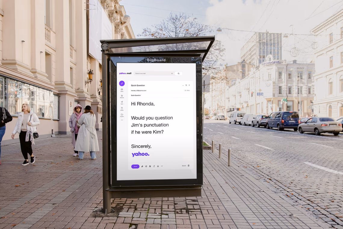 Yahoo out-of-home placement